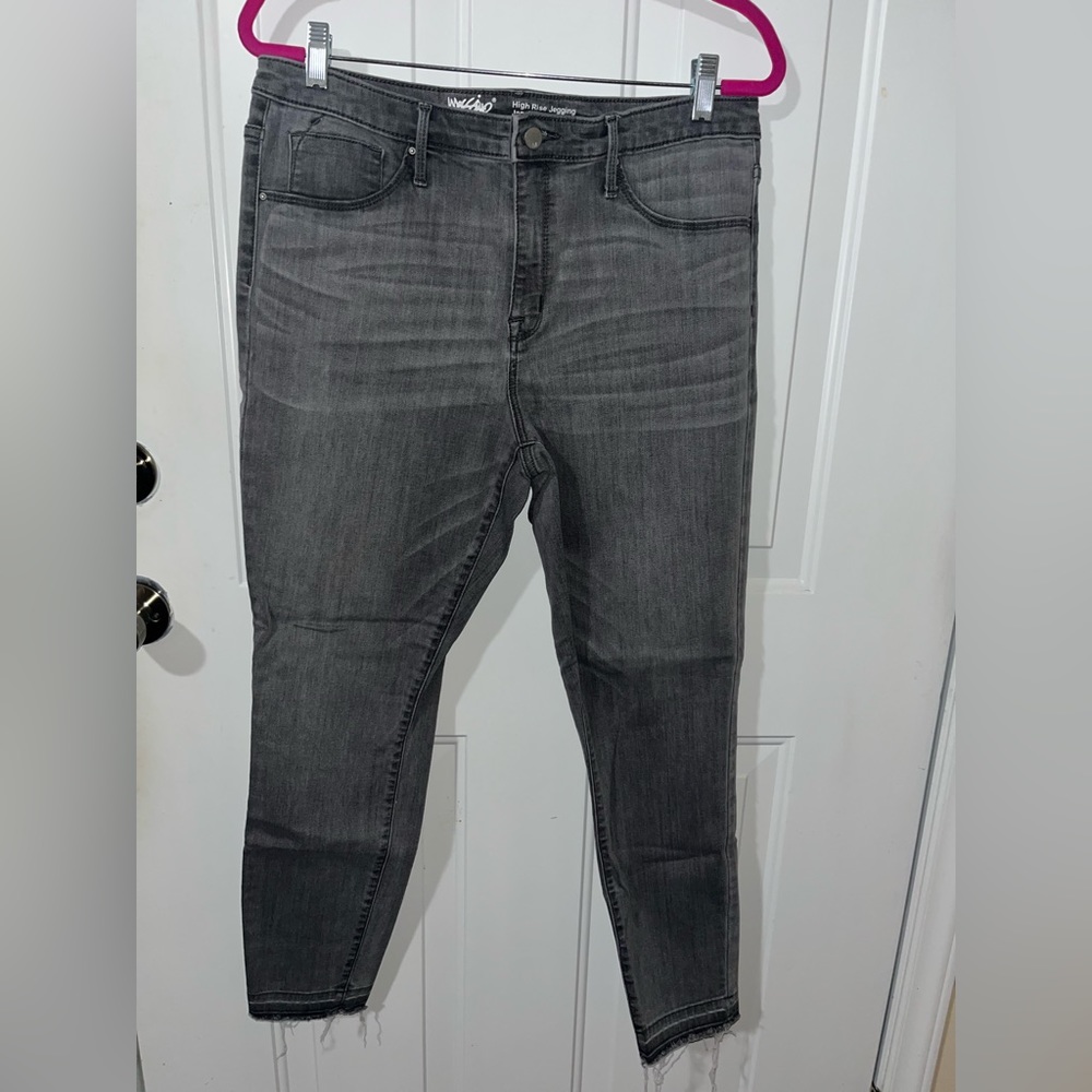 EUC Mossimo Denim High-Rise Jeggings - Size: 14/32R - Color: Gray